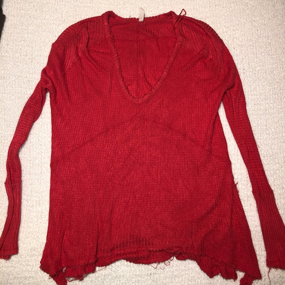 Free People Coral Long Sleeve Thermal - like new